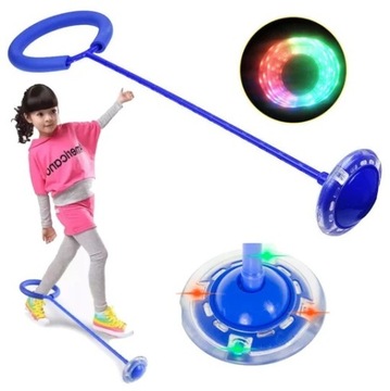 Светодиодная скакалка HULA HOP ИГРУШКА ДЛЯ НОГ ШКИПЕР 63 СМ ДВИЖЕНИЕ ДЛЯ ДЕТЕЙ ВЕСЕЛО