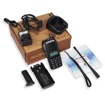 Baofeng UV-82 8 Вт ЖЕСТКИЙ РАДИОТЕЛЕФОН РАЦИЯ СКАНЕР VHF UHF CE