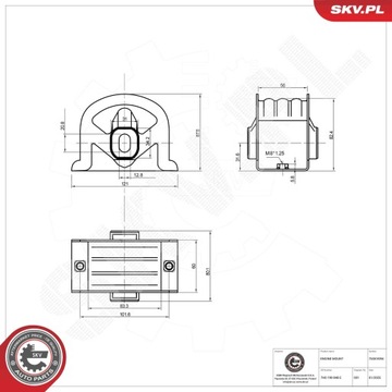 ESEN SKV 75SKV094 LOŽISKO MOTORU