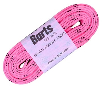 Вощеные хоккейные шнурки Barts Pro Laces 280см - розовые