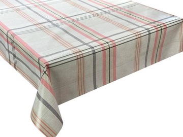 Cerata na Metry Obrus Ceratowy na Wymiar Szara Kratka 140x140 cm