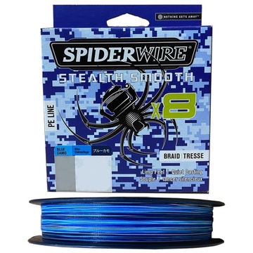 Plecionka Spiderwire Stealth Smooth8 X8 PE BRAID 0,13mm x 150m BLUE CAMO