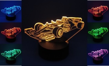 3D СВЕТОДИОДНЫЙ НОЧНИК FORMULA F1 AUTO ASTON MARTIN
