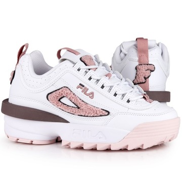 Buty damskie sportowe Fila DISRUPTOR PATCH WMN WHITE