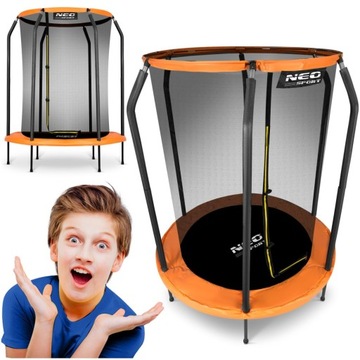 TRAMPOLINA KOMPAKTOWA OGRODOWA BALKONOWA TARASOWA DLA DZIECI 152CM 5FT MAŁA