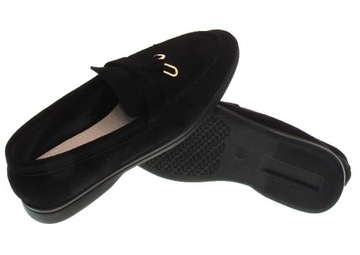 МОКАСИНЫ ЗАМШЕВЫЕ ЖЕНСКИЕ M688 Черные, размер 41