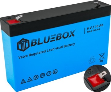 AKUMULATOR VRLA AGM 6V 10Ah ZABAWKI ALARM UPS