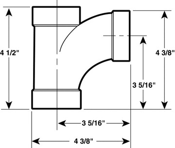 Розетка с тройником Vaculine 90 TY