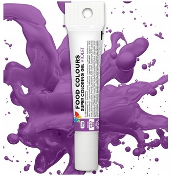 BARWNIK SPOŻYWCZY FIOLETOWY W ŻELU FOOD COLOURS 20g ŻYWE KOLORY