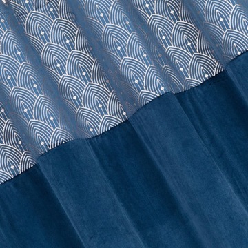 Штора 140х250см с люверсами темно-синий Еврошторы