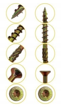 Шуруп столярный по дереву 6х140 TORX 100шт конус
