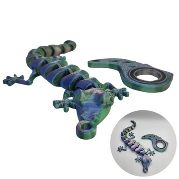 KEYRAMBIT KEYSPINNER + JASZCZURKA TIKTOK DRUK 3D ZESTAW Z ŁOŻYSKIEM BRELOK