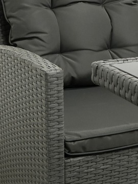 Zestaw mebli ogrodowych MTG TRADE GROUP technorattan szary 6 el.