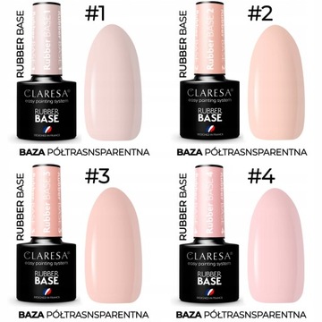 РЕЗИНОВАЯ ОСНОВА CLARESA, 21 цвет на выбор.