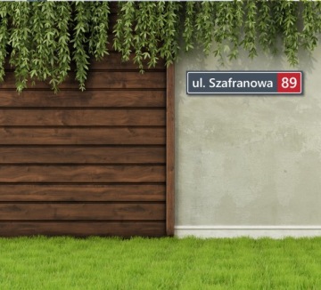Табличка с номером дома ANTHRACITE 60x12