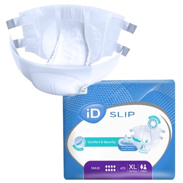 Pieluchy dla DOROSŁYCH iD SLIP MAXI 8K 15szt. r.XL