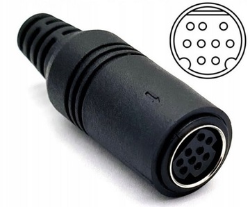 РАЗЪЕМКА ДЛЯ КАБЕЛЯ MINI-DIN 9pin/ 0295