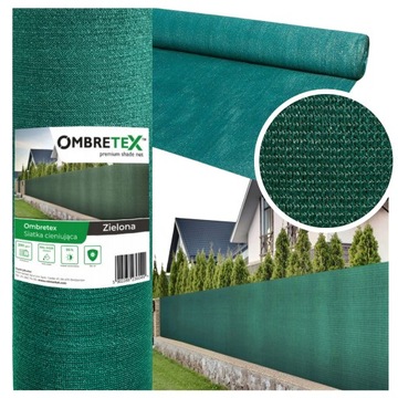 SIATKA OGRODZENIOWA CIENIUJĄCA osłona 1,5x10m 95% 200g zielona MASKUJĄCA