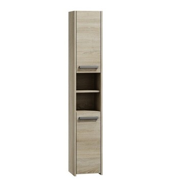 SZAFKA ŁAZIENKOWA REGAŁ SŁUPEK 30CM SONOMA 6 PÓŁEK
