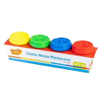 CIASTO-MASA plastyczna 4 słoiczki Smily Play