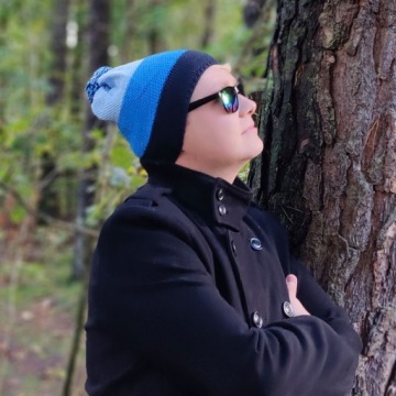 ШАПКА ЗИМНЯЯ МУЖСКАЯ, НОРВЕЖСКИЙ УЗОР, с теплой кисточкой.