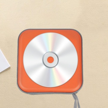 Etui na płyty CD Portfel na płyty CD Torba ochronna na płyty CD Pyłoszczelna pomarańczowa