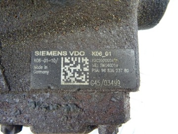 CITROEN C4 PICASSO ČERPADLO VSTŘIKOVAČE 9683623780 2.0 HDI