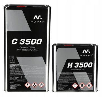 MAVAR C3500 LAKIER BEZBARWNY 2K SR 5L + 2,5L UTW