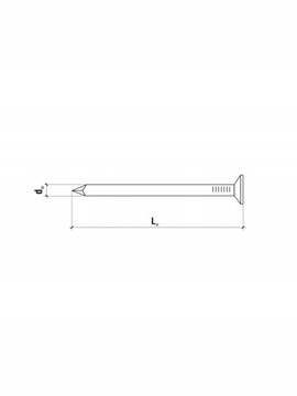 ГВОЗДИ СТРОИТЕЛЬНЫЕ Чёрные гладкие 3,0x80 5 кг