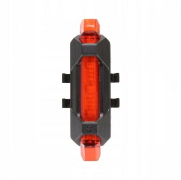 Ліхтар велосипедний задній 5 Діодів LED USB 4 функції 12h світіння BC-TL5411 зад