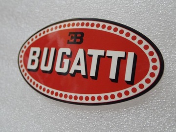 НАКЛЕЙКА С ЛОГОТИПОМ BUGATTI SUPERCARS НАКЛЕЙКА 9,1 x 4,6 см