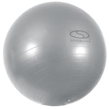 PIŁKA GIMNASTYCZNA Z POMPKĄ SMJ GB-S 1105 65cm srebrna