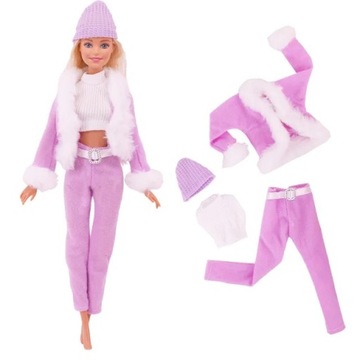 ZESTAW KOMPLET STYLOWE UBRANKO + BUTY DLA LALKI 28-30 cm