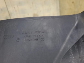 8K0807081, Blende Abdeckung öv, szíj vorne Audi A4 B8 2009 8K0807081 | thumb 1
