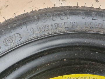 KOLO DOJEZDOVÉ 14" VW VOLKSWAGEN POLO 6N 6N1 LUPO GOLF AROSA JAKO NOVÉ