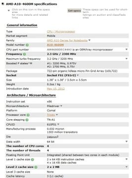 Процессор AMD AM4600DEC44HJ 2,3 ГГц