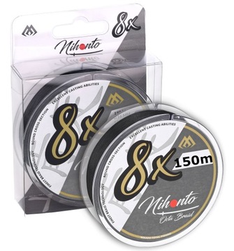 PLECIONKA MIKADO x8 OCTA BRAID 0,12 mm CZARNA 150m