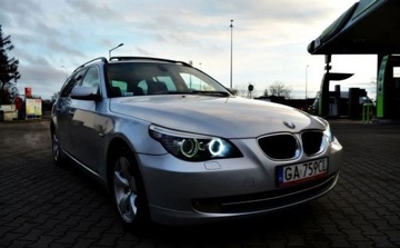 BMW Seria 5 E60 Touring 520 d 177KM 2007 BMW Seria 5 Lift, Automat, Panorama , Nawigacja, Czujniki parkowania 2.0, zdjęcie 14
