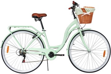 ЖЕНСКИЙ ГОРОДСКОЙ ВЕЛОСИПЕД 28 ЖЕНСКИХ 6 КОРЗИН SHIMANO