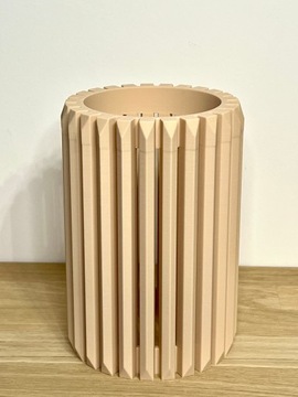 Unikalny wazon flakon na kwiaty LEGO ICONS suszone sztuczne TERIS MAX BEŻ