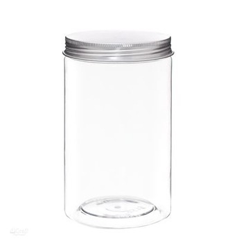 SŁOIK PLASTIKOWY Z ALUMINIOWĄ NAKRĘTKĄ 8,5X15CM DI