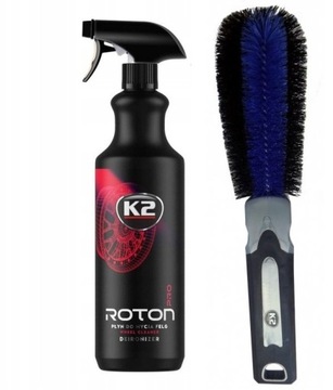 K2 ROTON PRO 1L ŻEL PŁYN DO MYCIA FELG SZCZOTKA