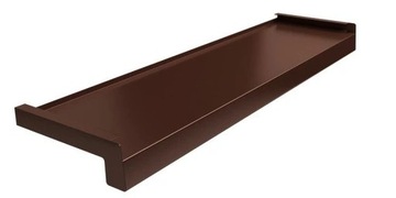 Parapet Zew. Stalowy 8017 Brąz 12x10 cm do 4m.