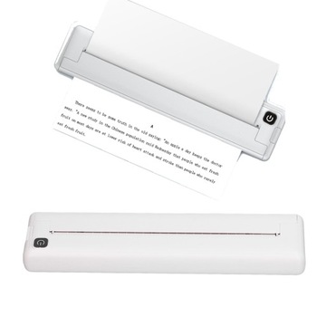 DRUKUŚ MINI DRUKARKA TERMICZNA PRZENOŚNA RĘCZNE A4 Bluetooth