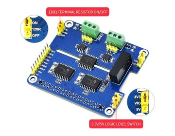 2-канальный изолированный CAN-модуль для Raspberry Pi