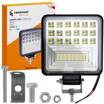 ГАЛОГЕННЫЙ IP 65 СВЕТОДИОДНЫЙ ФОНАРЬ ЗАДНЕГО РАБОТЫ 12В ДЛЯ ТРАКТОРА 16ВТ