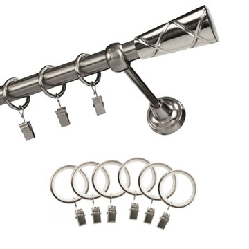 Metalowy kompletny karnisz ozdobny długość 160 cm