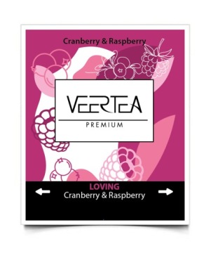 Чайный сервиз Veertea черный фруктовый 90 шт BIG MIX