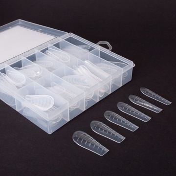 Claresa Stylistic Верхние формы для акрилового геля двойной формы «Балерина», 120 шт.