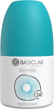 Basiclab Delikatny Dezodorant w Kulce, 24 h Ochrony przed Potem i Zapachami